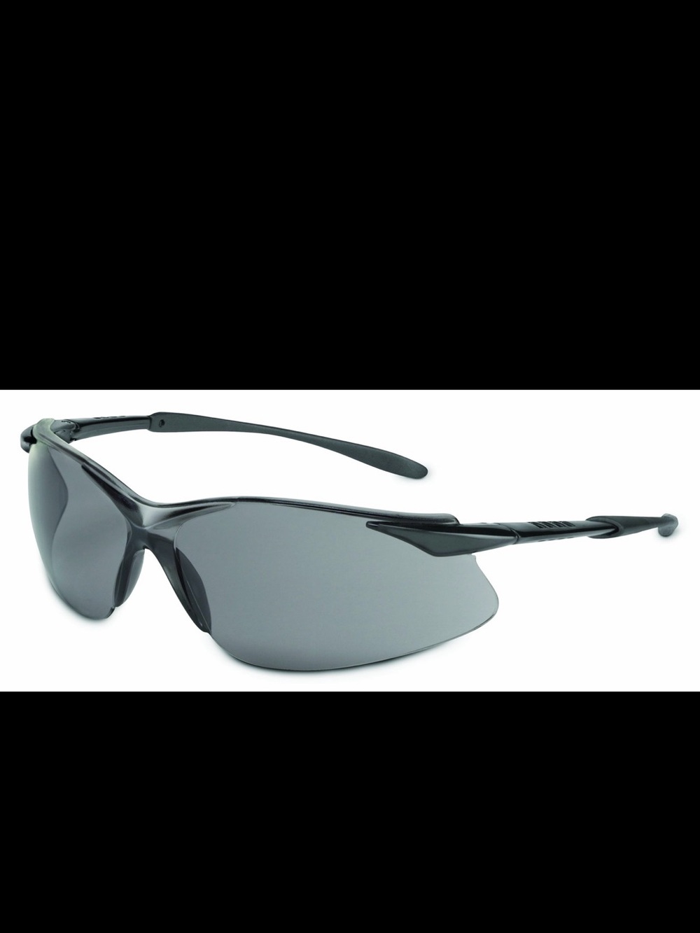 Sleek Semi-Rimless Gray Sport Sunglasses